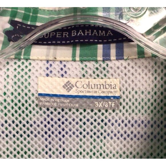 Columbia PFG Shirt Men’s 3X Big Blue Fishing Omni Shade Vented Super Bahama - Picture 9 of 11